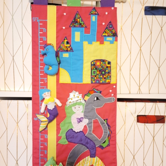 Mermaid under the sea kids growth size chart - Picture 8 of 9